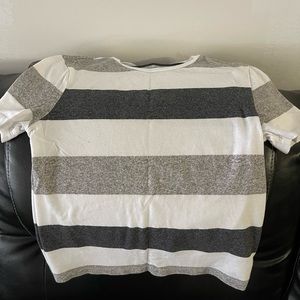 Grey striped boys shirt from Old Navy size 8